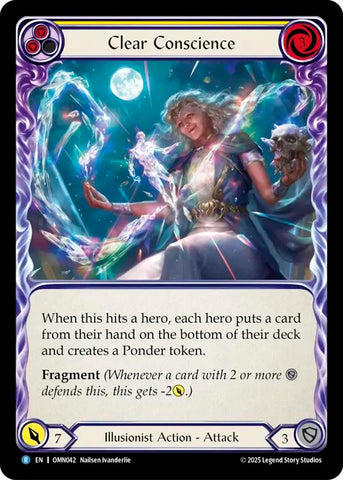 Clear Conscience (Yellow) [OMN042] (Omens of the Third Age)  Rainbow Foil