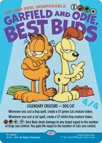Garfield and Odie, Best Buds - Rin and Seri, Inseparable [Secret Lair Drop Series]