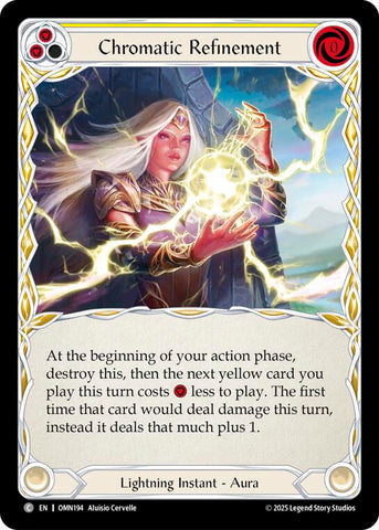 Chromatic Refinement (Yellow) [OMN194] (Omens of the Third Age)  Rainbow Foil