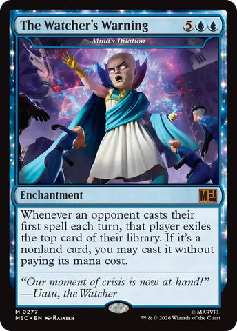 The Watcher's Warning - Mind's Dilation (Surge Foil) [Marvel Super Heroes Commander]