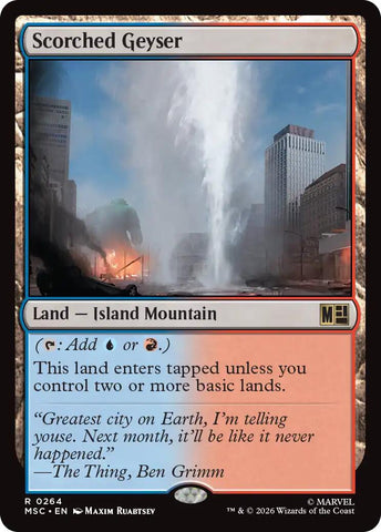 Scorched Geyser (Surge Foil) [Marvel Super Heroes Commander]