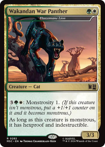 Wakandan War Panther - Fleecemane Lion [Marvel Super Heroes Commander]