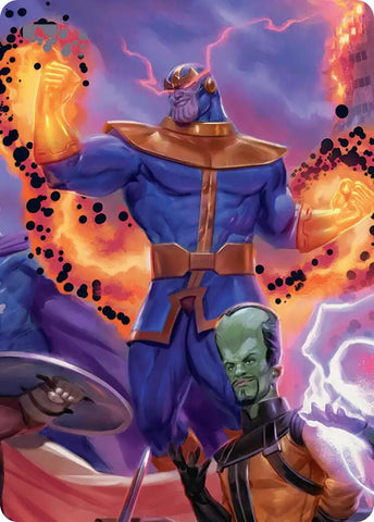 Thanos, Death's Consort Art Card [Marvel Super Heroes Art Series]
