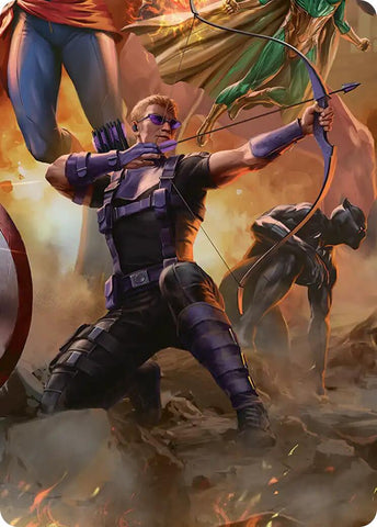 Hawkeye, Trick Shot Art Card [Marvel Super Heroes Art Series]