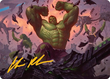 HULK SMASH! Art Card (Gold-Stamped Signature) [Marvel Super Heroes Art Series]