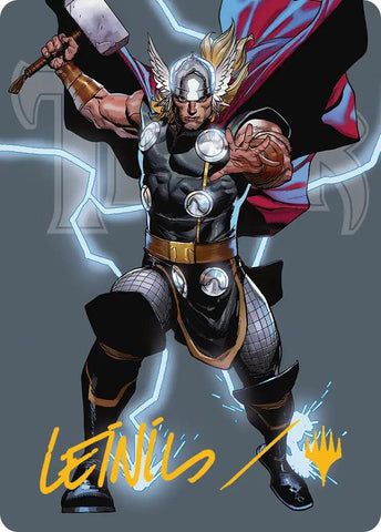 Thor, God of Thunder Art Card (Gold-Stamped Signature) [Marvel Super Heroes Art Series]