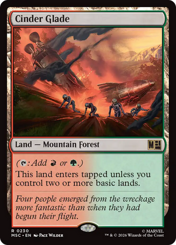 Cinder Glade (Surge Foil) [Marvel Super Heroes Commander]