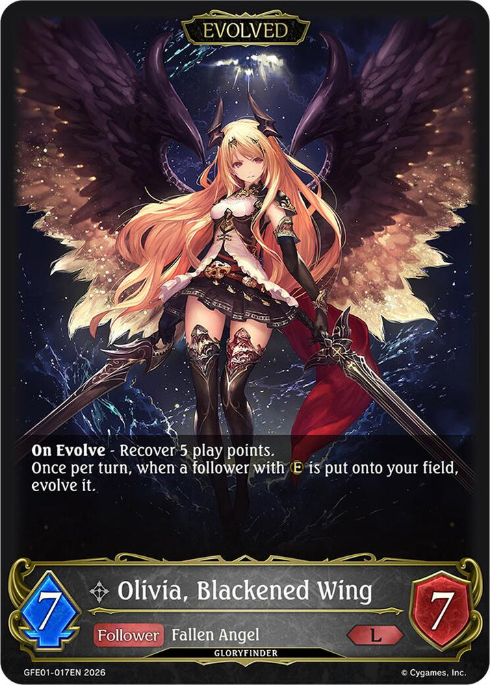 Olivia, Blackened Wing (Evolved) (GFE01-017EN) [Gloryfinder Events]