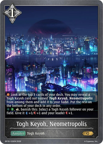 Togh Keyoh, Neometropolis (BP18-120EN) [Neometropolis]