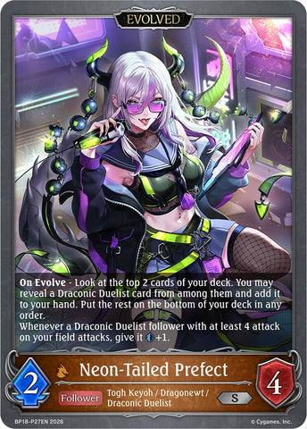 Neon-Tailed Prefect (Evolved) (P27EN) (Foil) (BP18-P27EN) [Neometropolis]