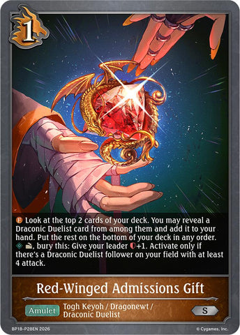 Red-Winged Admissions Gift (P28EN) (Foil) (BP18-P28EN) [Neometropolis]