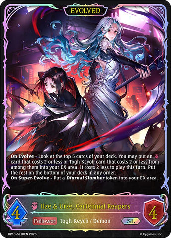 Ilze & Urze, Centennial Reapers (Evolved) (BP18-SL18EN) [Neometropolis]