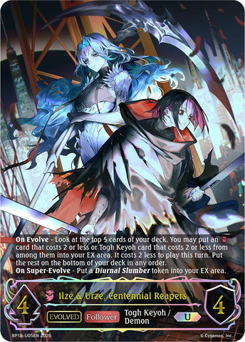 Ilze & Urze, Centennial Reapers (Evolved) (BP18-U05EN) [Neometropolis]