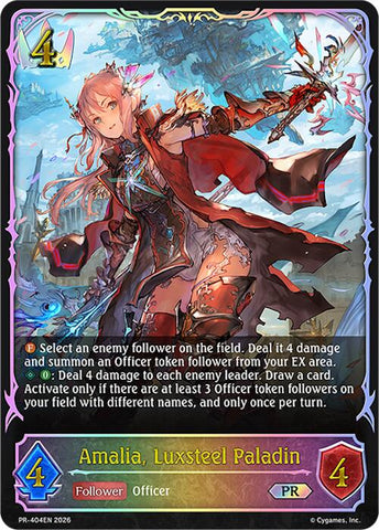 Amalia, Luxsteel Paladin (PR-404EN) [Promotional Cards]