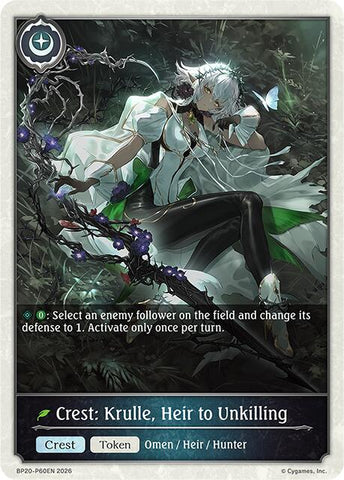 Crest: Krulle, Heir to Unkilling - P60EN (Foil) (BP20-P60EN) [Omens and Heirs]
