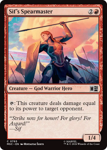 Sif's Spearmaster [Marvel Super Heroes Commander]