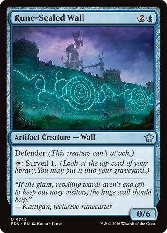 Rune-Sealed Wall (0745) [Foundations]