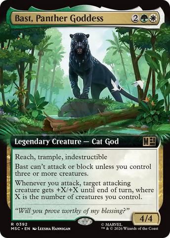 Bast, Panther Goddess (Extended Art) [Marvel Super Heroes Commander]