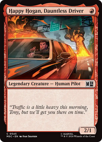 Happy Hogan, Dauntless Driver (0545) [Marvel Super Heroes Commander]