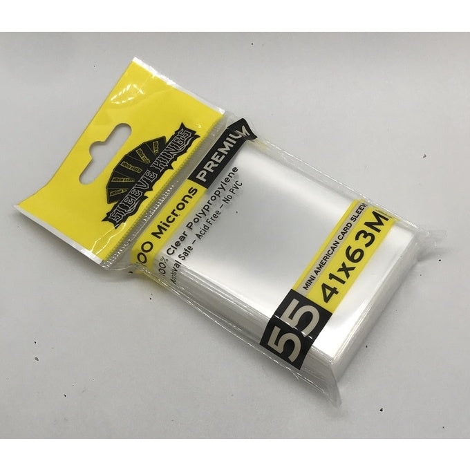 Sleeve Kings Premium Card Sleeves (VARIOUS SIZES) - 100 microns thick - 55 per pack - board game/card game card sleeves