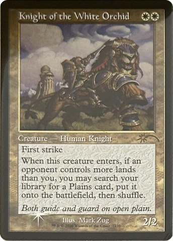 Knight of the White Orchid (7139) (Retro Frame) [Secret Lair Drop Series]
