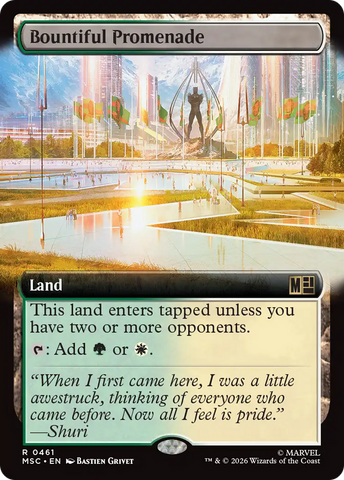 Bountiful Promenade (Extended Art) [Marvel Super Heroes Commander]