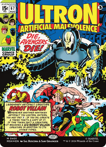Ultron, Artificial Malevolence (Borderless) (0401) [Marvel Super Heroes]