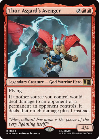 Thor, Asgard's Avenger (Surge Foil) [Marvel Super Heroes Commander]