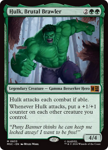 Hulk, Brutal Brawler [Marvel Super Heroes Commander]