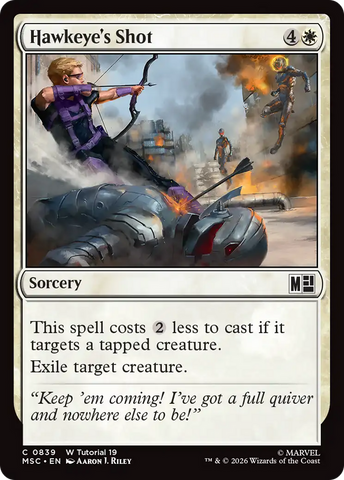 Hawkeye's Shot (0839) [Marvel Super Heroes Commander]