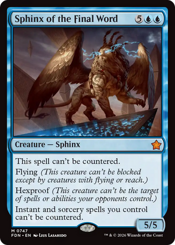 Sphinx of the Final Word (0747) [Foundations]