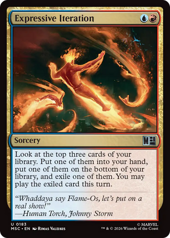 Expressive Iteration (Surge Foil) [Marvel Super Heroes Commander]