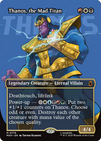 Thanos, the Mad Titan (Borderless) (0376) [Marvel Super Heroes]