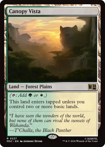 Canopy Vista (Surge Foil) [Marvel Super Heroes Commander]