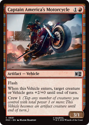 Captain America's Motorcycle [Marvel Super Heroes Commander]