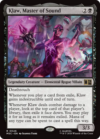 Klaw, Master of Sound (Surge Foil) [Marvel Super Heroes Commander]