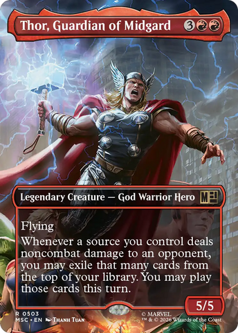 Thor, Guardian of Midgard (Borderless) [Marvel Super Heroes Commander]