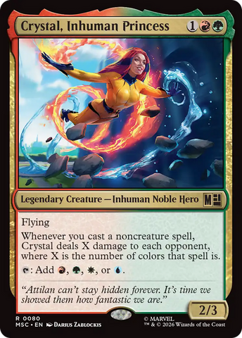 Crystal, Inhuman Princess (Surge Foil) [Marvel Super Heroes Commander]