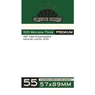 Sleeve Kings Card Sleeves - 60/100 microns thick - 55/110 per pack - board game card sleeves