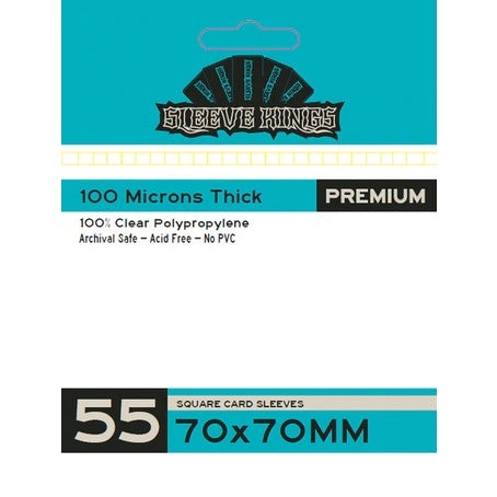 Sleeve Kings Card Sleeves - 60/100 microns thick - 55/110 per pack - board game card sleeves