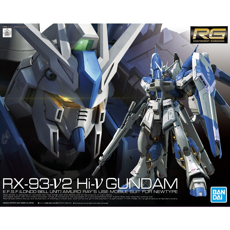 Bandai Spirits RG 1/144 RX-93-V2 HI-v GUNDAM / HI-NU GUNDAM - Gundam Model Kits
