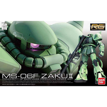 Bandai Spirits RG 1/144 MS-06F ZAKU II - Gundam Model Kits - Mobile Suit Gundam Unicorn