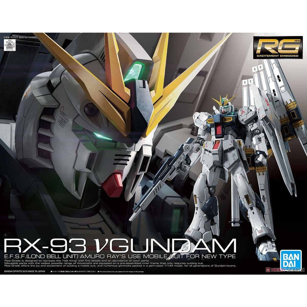 Bandai Spirits RG 1/144 RX-93 V GUNDAM / NU GUNDAM - Gundam Model Kits