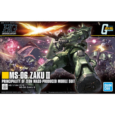 Bandai Spirits HGUC 1/144 MS-06 ZAKU II - Gundam Model Kits