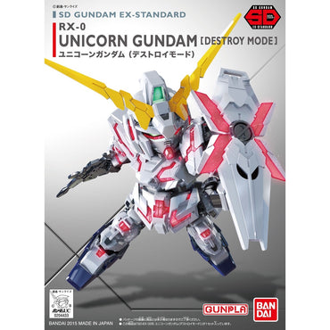 Bandai Spirits SD EX-STANDARD UNICORN GUNDAM (DESTROY MODE) - Gundam Model Kits