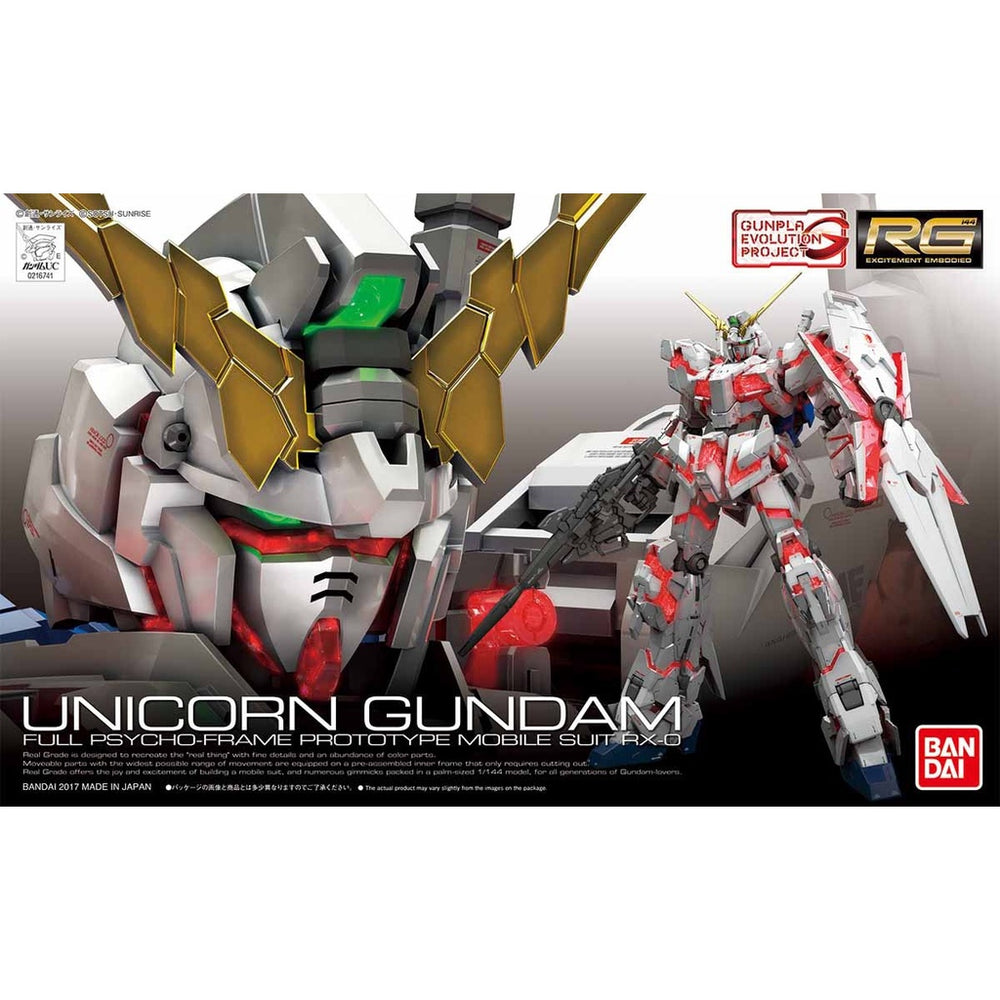 Bandai Spirits RG 1/100 RX-0 Unicorn Gundam - Model Kits