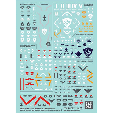 Bandai Spirits GUNDAM DECAL NO.134 FOR MOBILE SUIT GUNDAM THE WITCH FROM MERCURY MULTIUSE 2