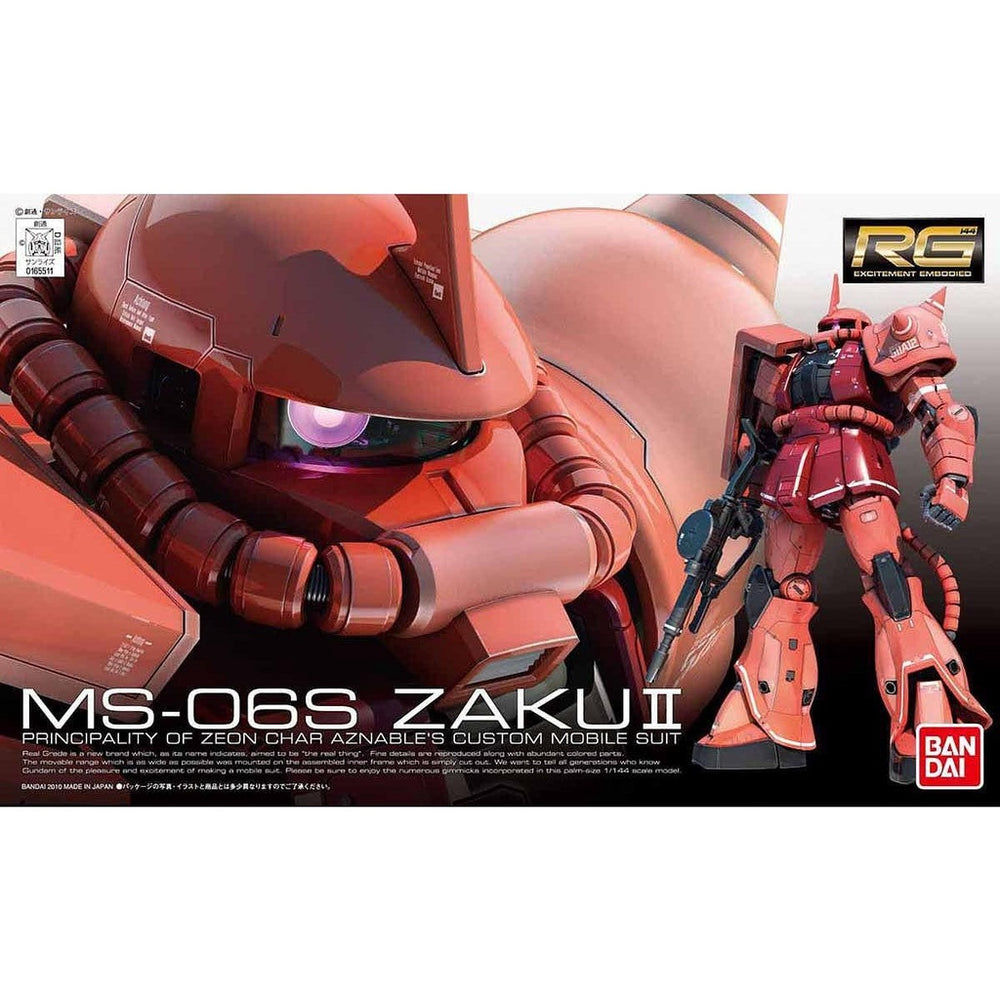 Bandai Spirits RG 1/144 MS-06S ZAKU II - Gundam Model Kits