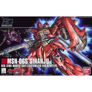 Bandai Spirits HGUC 1/144 MSN-06S Sinanju - Gundam Model Kits