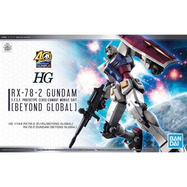 Bandai Spirits 1/144 HG RX-78-2 Gundam (Beyond Global) - Gundam Model Kits